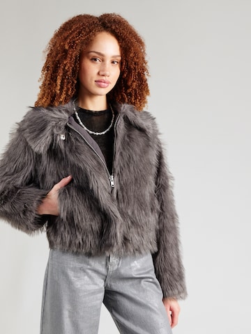 TOPSHOP Φθινοπωρινό και ανοιξιάτικο μπουφάν 'JULIAN' σε γκρι: μπροστά