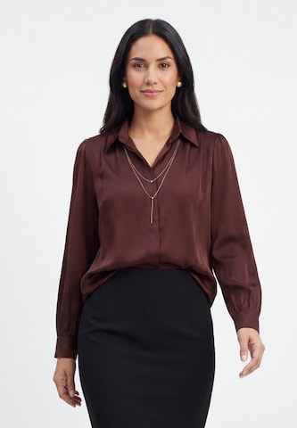 Chemisier usha BLACK LABEL en rouge : devant