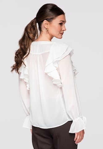 Ombre Blouse in Beige