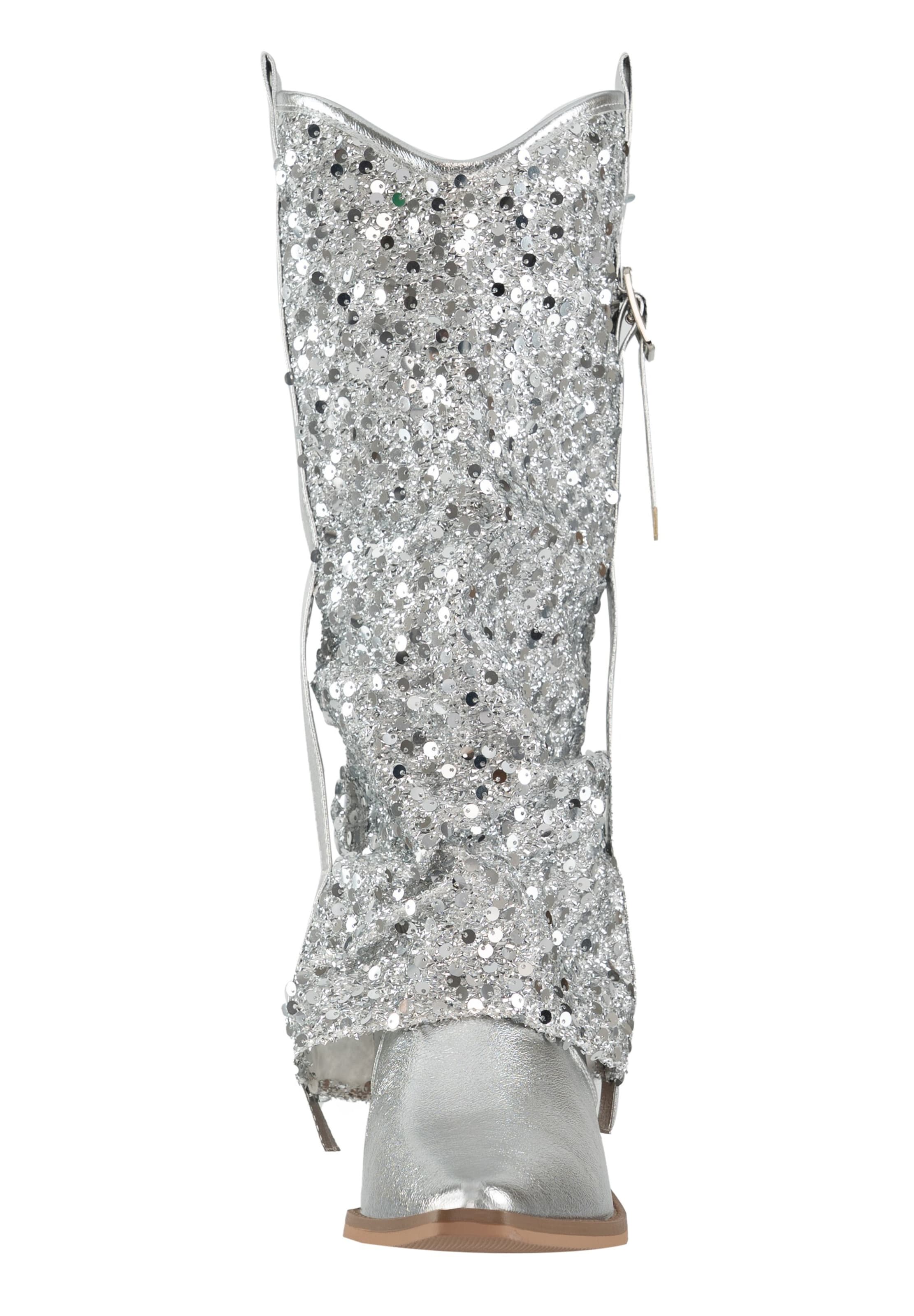 Bottes de cowboy Salinyang en argent