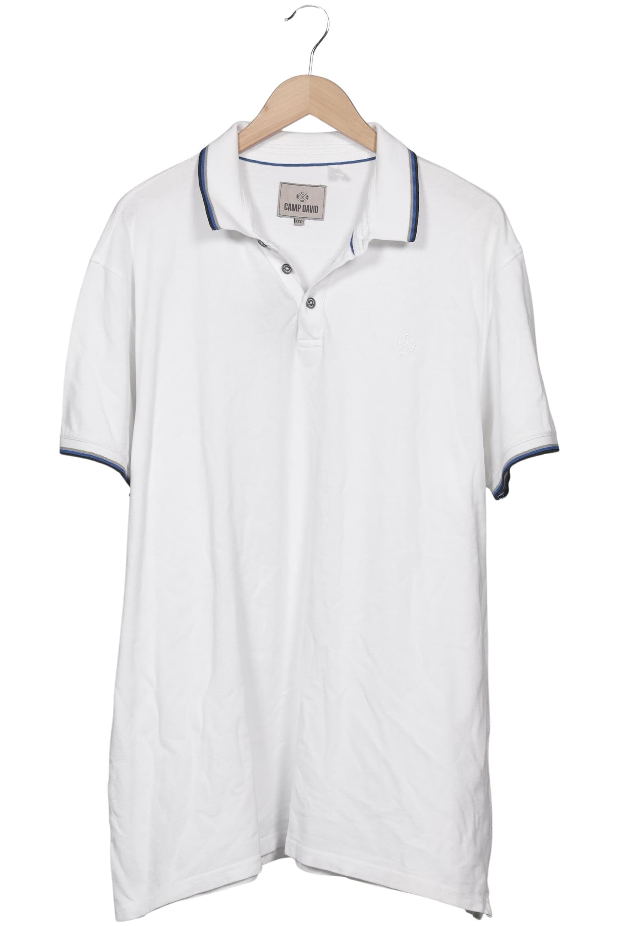 CAMP DAVID Shirt in XXXL in White: front