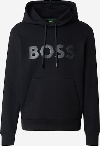 BOSSSweater majica 'Soody' - crna boja: prednji dio