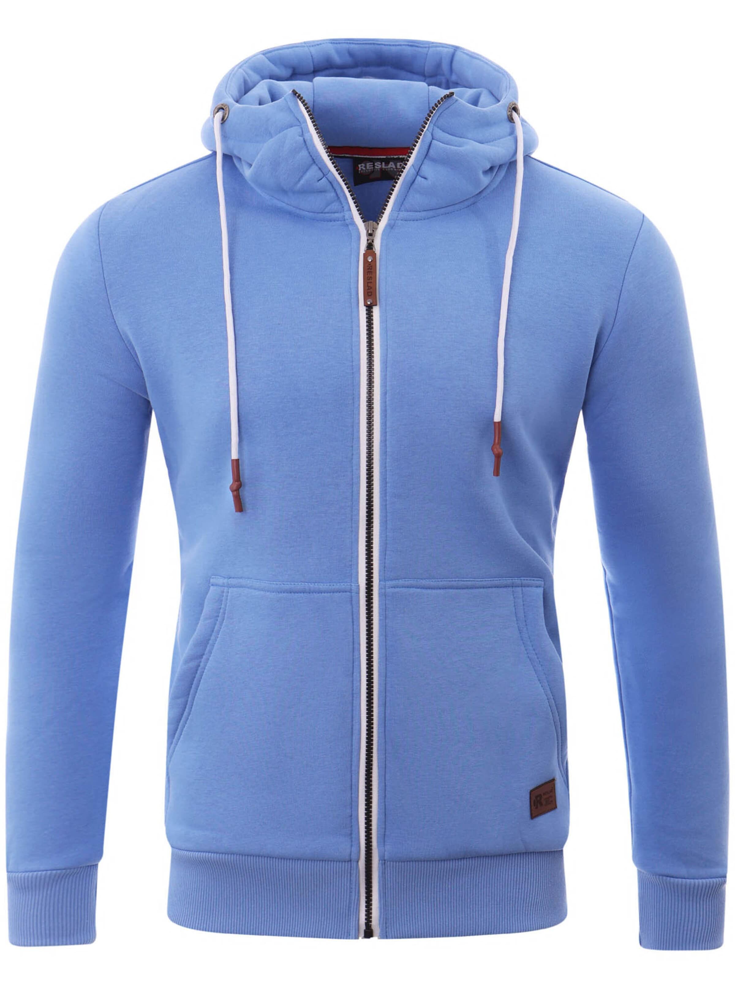 Reslad Sweatjacke 'RS1006'‌ in Blau: Vorderseite