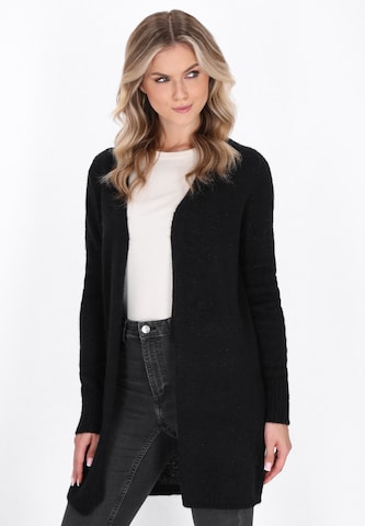 Cardigan DreiMaster Vintage en noir : devant