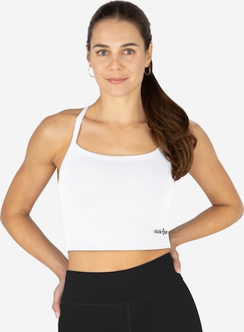 Circle Five Sporttop 'Sporttop mit integrierten Cups' in Weiß: Vorderseite