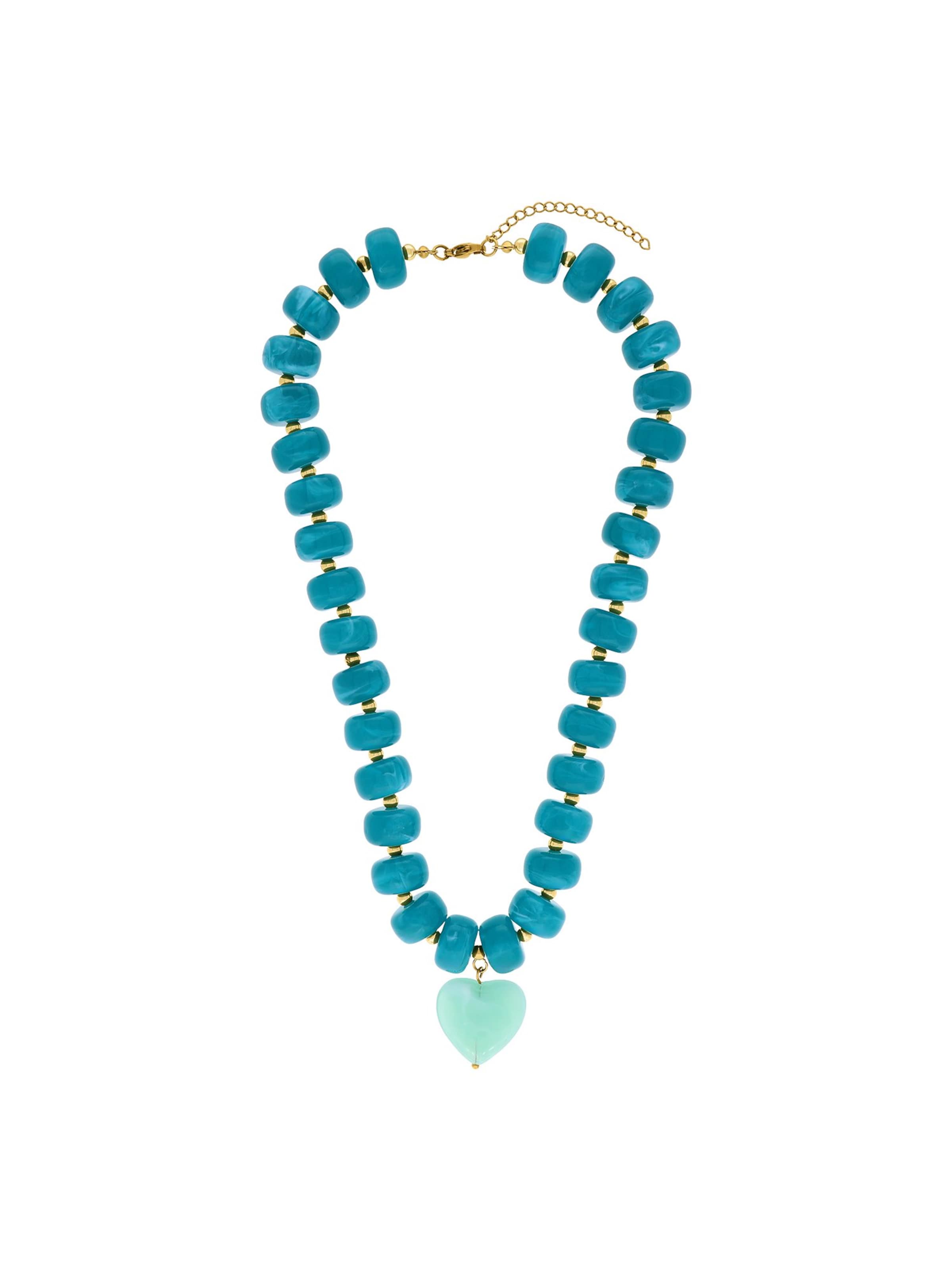 Lucardi Necklace in Blue: front