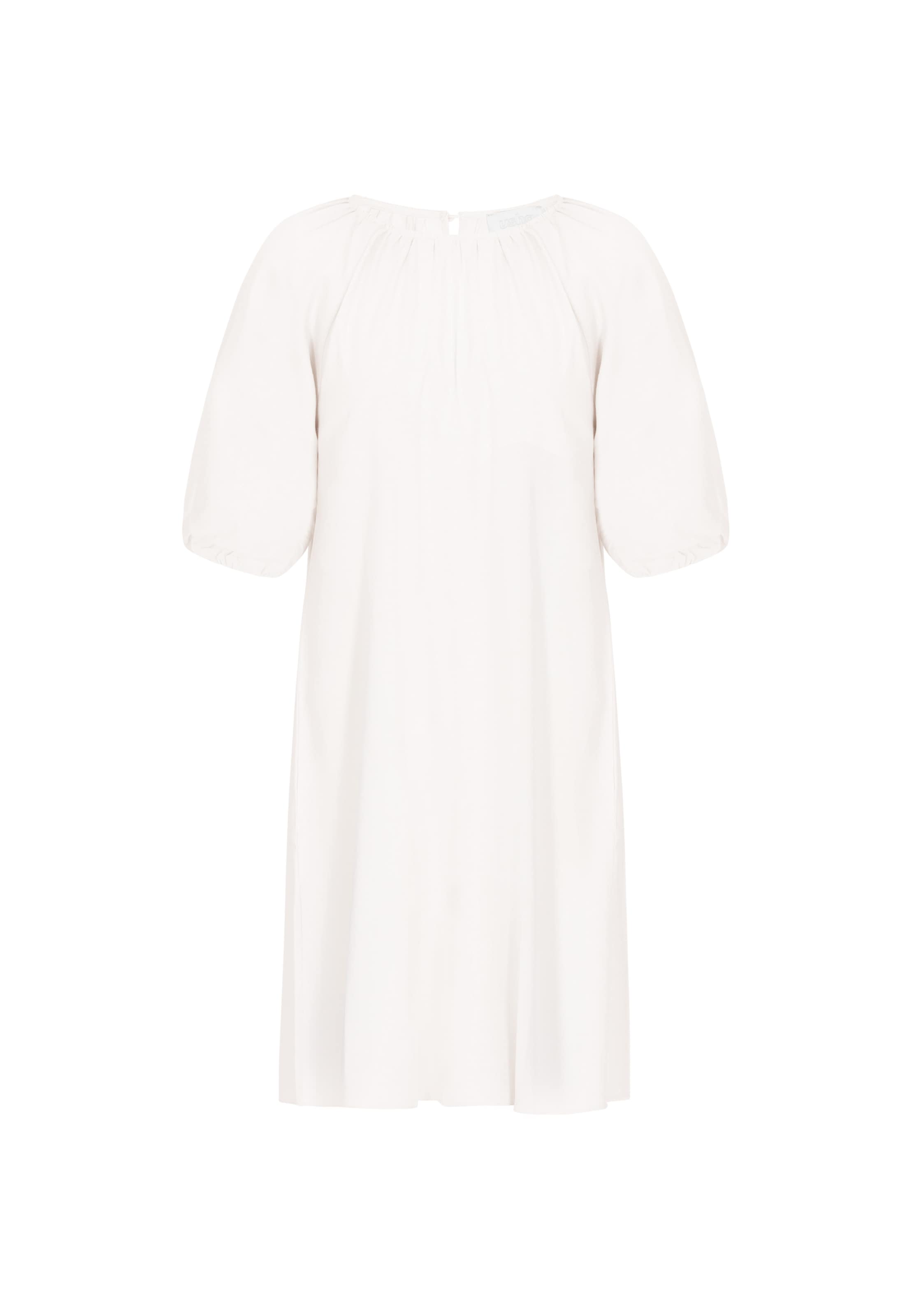 usha WHITE LABEL - Vestido 'Minimalistic' em branco: frente