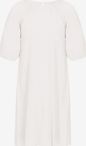 usha WHITE LABEL - Vestido 'Minimalistic' em branco: frente