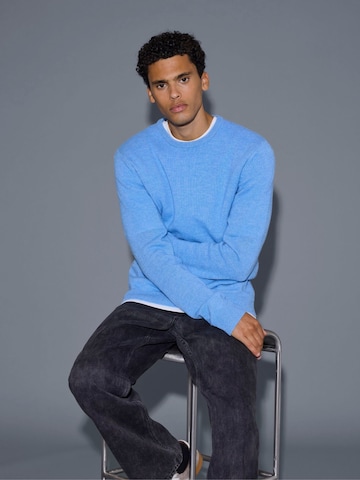 BLEND Strickpullover 'Branko' in Blau