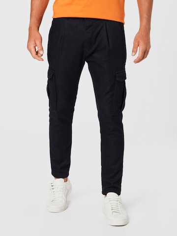 DRYKORN Skinny Pleat-Front Pants 'Lago' in Blue: front