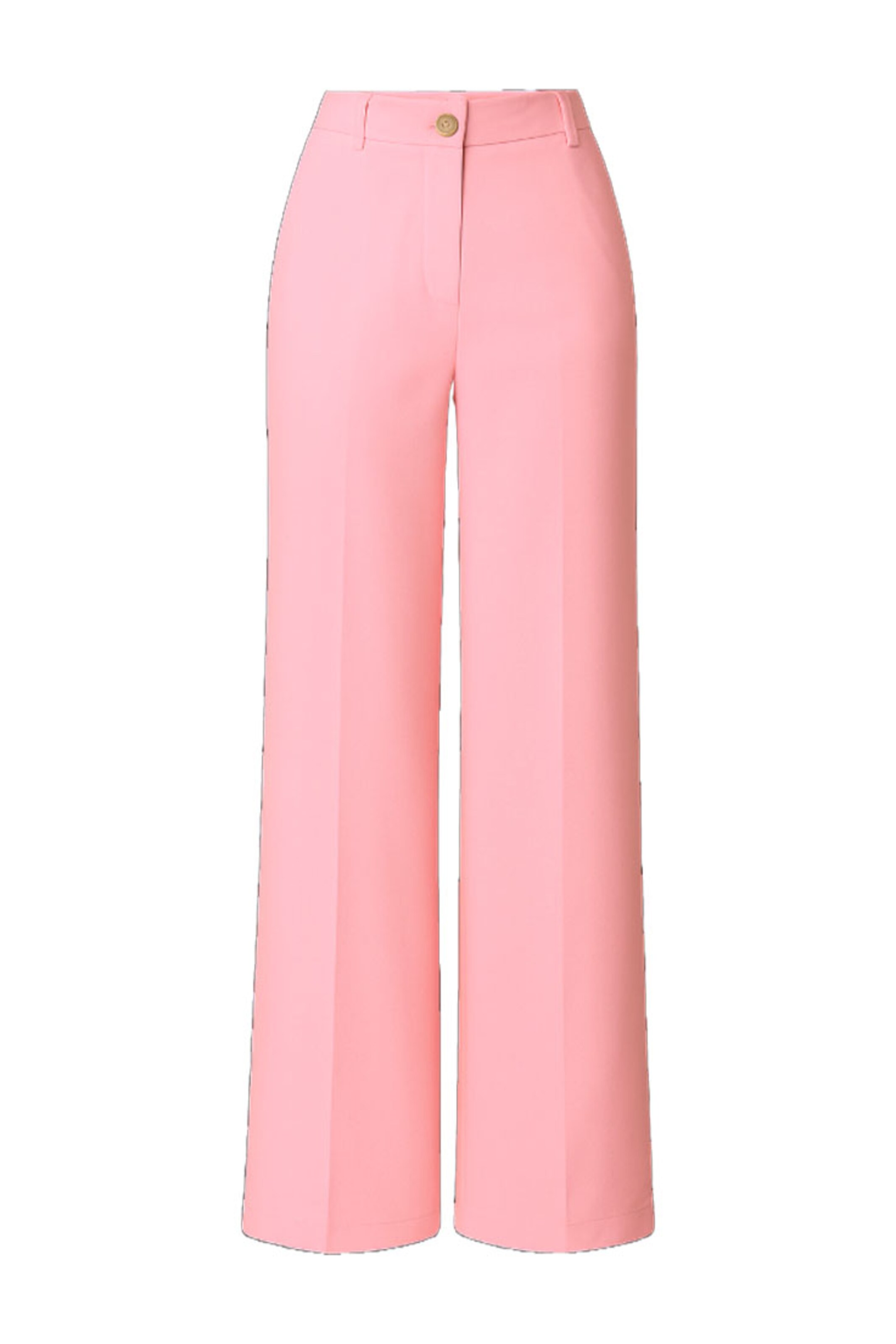 BASE LEVEL CURVY Regular Bundfaltenhose in Pink: Vorderseite