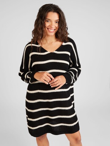 Z-One Knitted dress 'Ma44ya' in Black: front