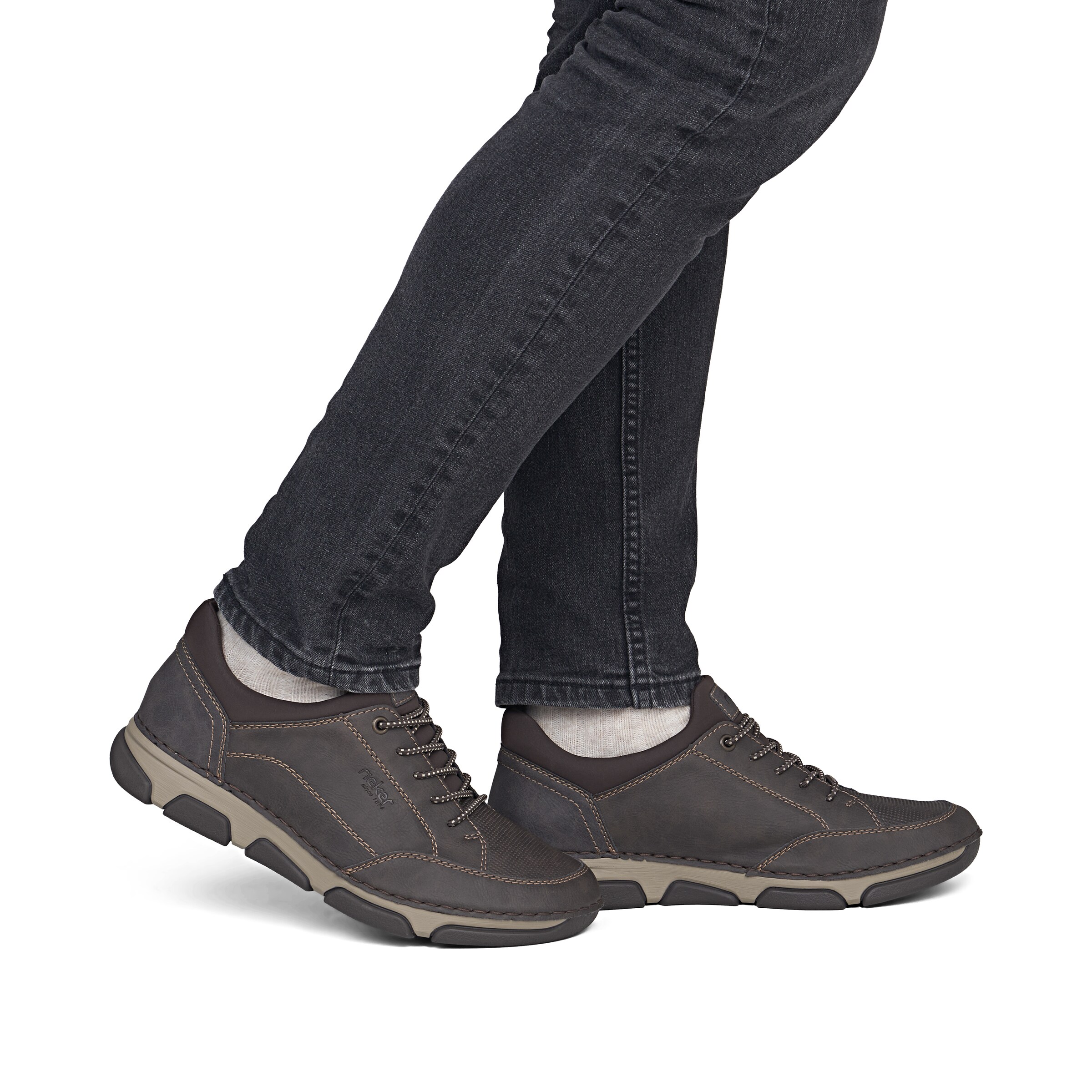 Baskets basses Rieker en marron