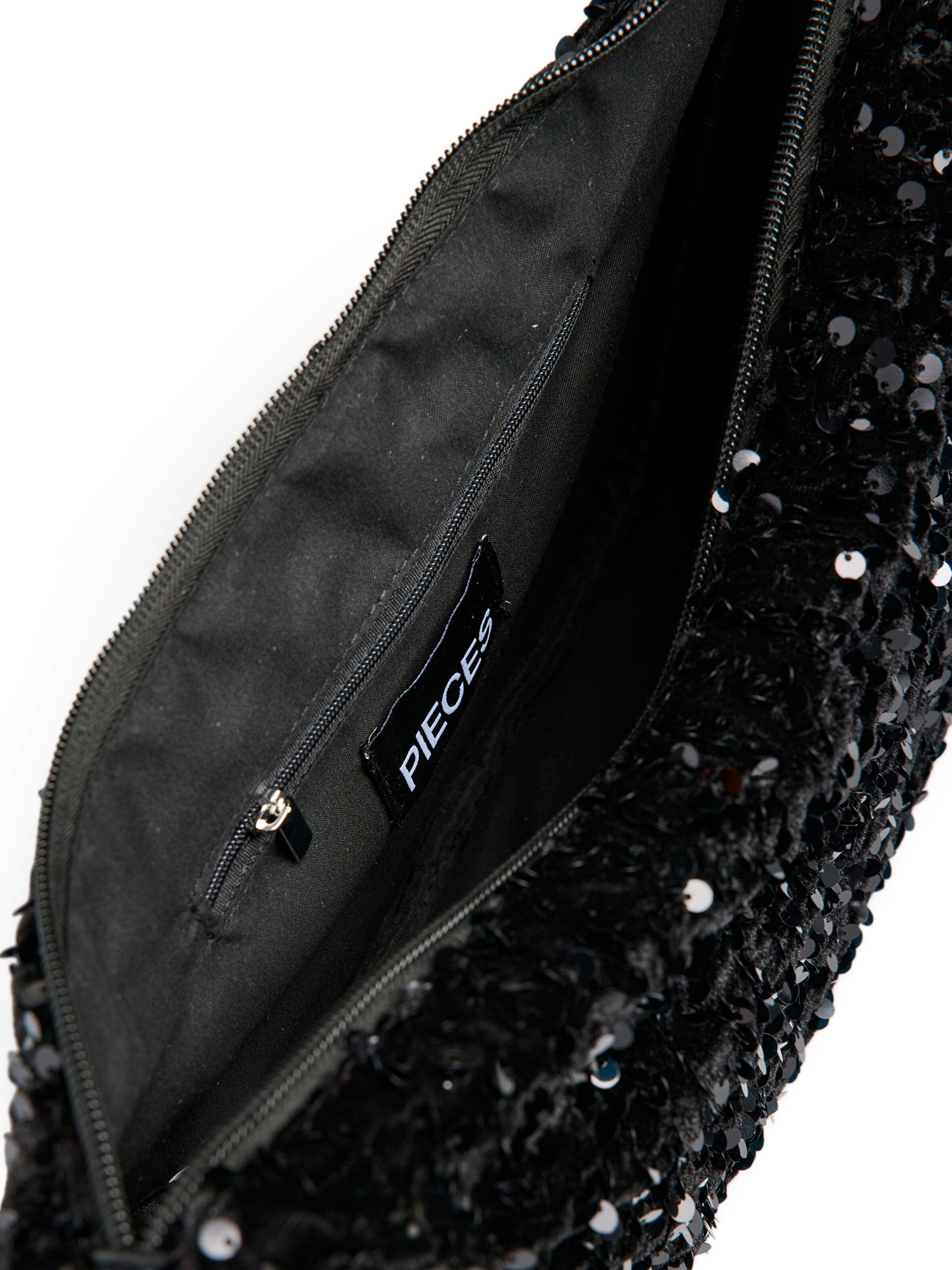 PIECES - Bolso de hombro 'PCKAM AMANDA' en negro