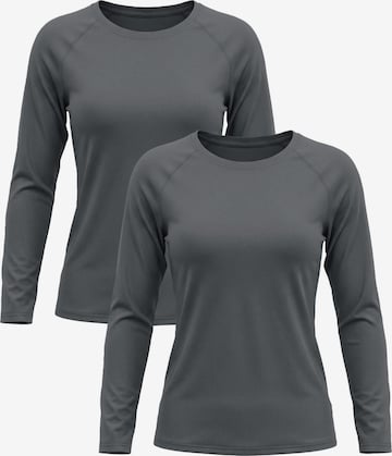MEETWEE Shirt '2-Pack UV Protection Shirt' in Grijs: voorkant