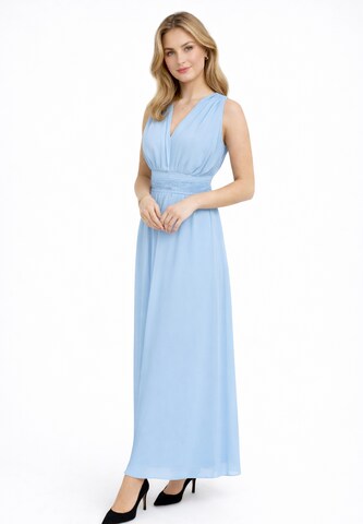 Elara Jurk in Blauw: voorkant
