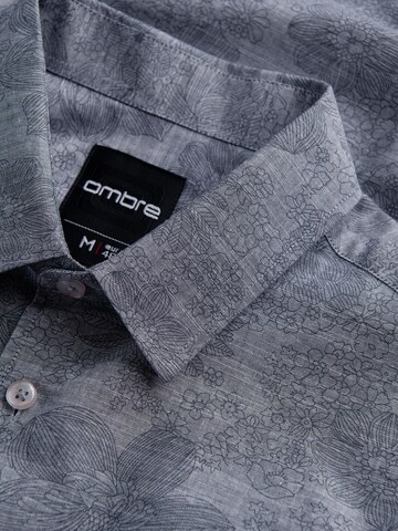 Ombre Regular fit Zakelijk overhemd 'K701' in Grijs