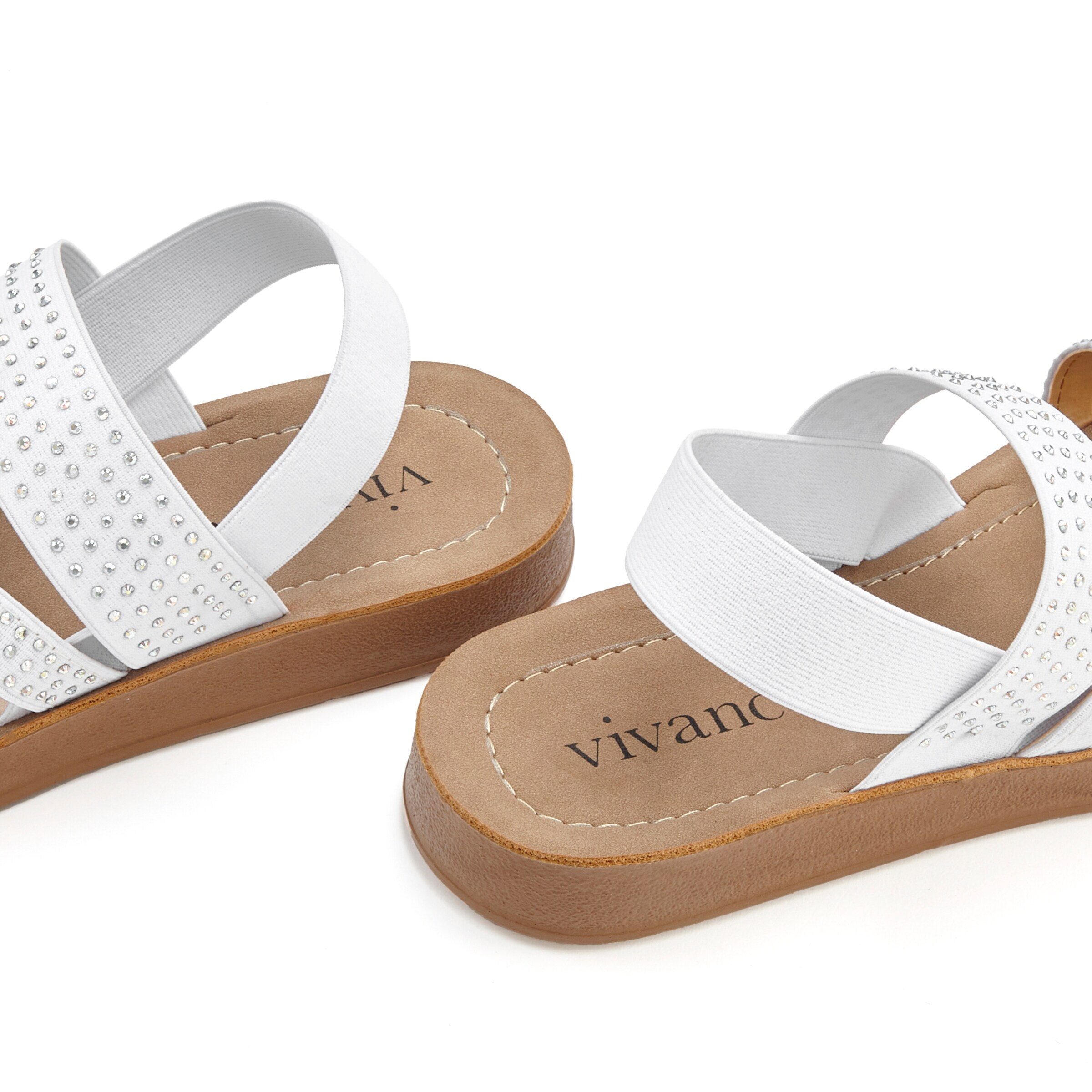 VIVANCE Sandale in Weiß