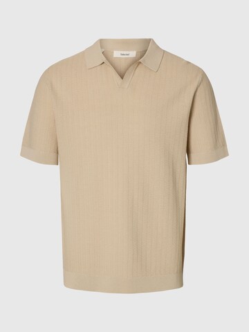 SELECTED - Jersey 'SLHMattis' en beige