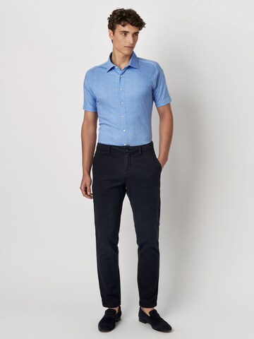 DESOTO Slim fit Button Up Shirt in Blue