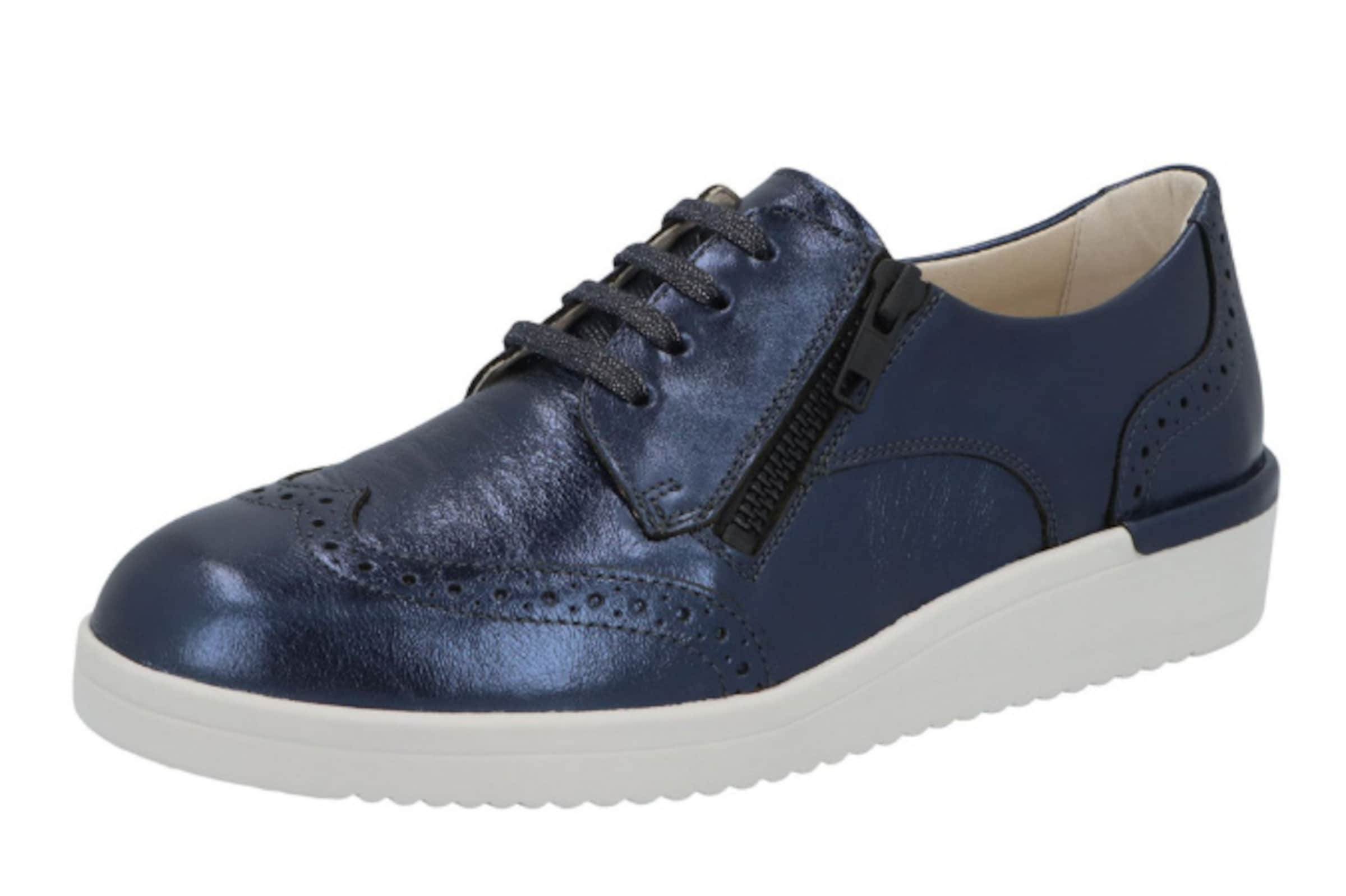 SOLIDUS Schnürschuh in Blau: Vorderseite