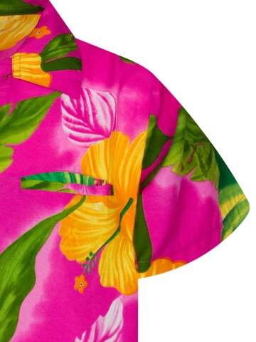 King Kameha Shirt 'Big Flower' in Pink