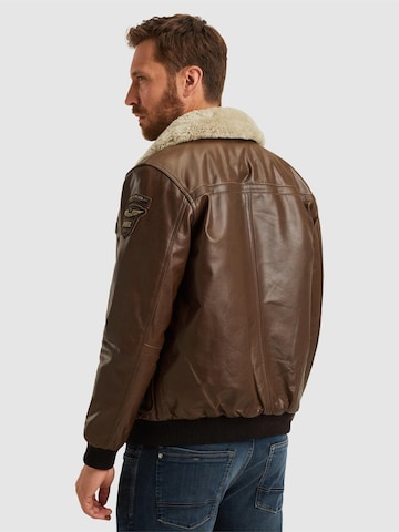 Giacca di mezza stagione 'Hudson leather jacket' di PME Legend in marrone