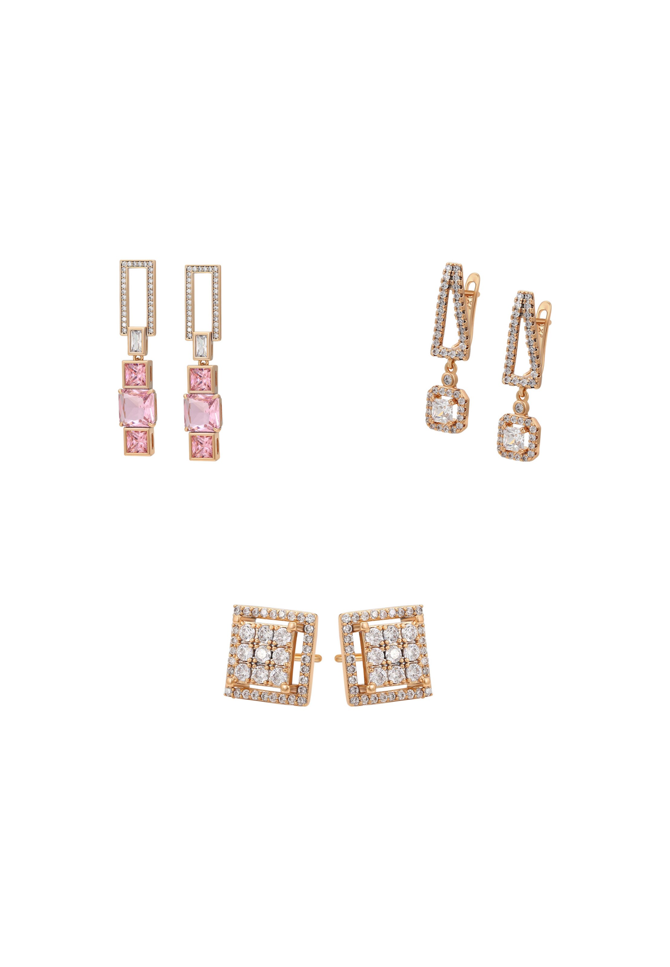 faina - Pendientes en oro: frente