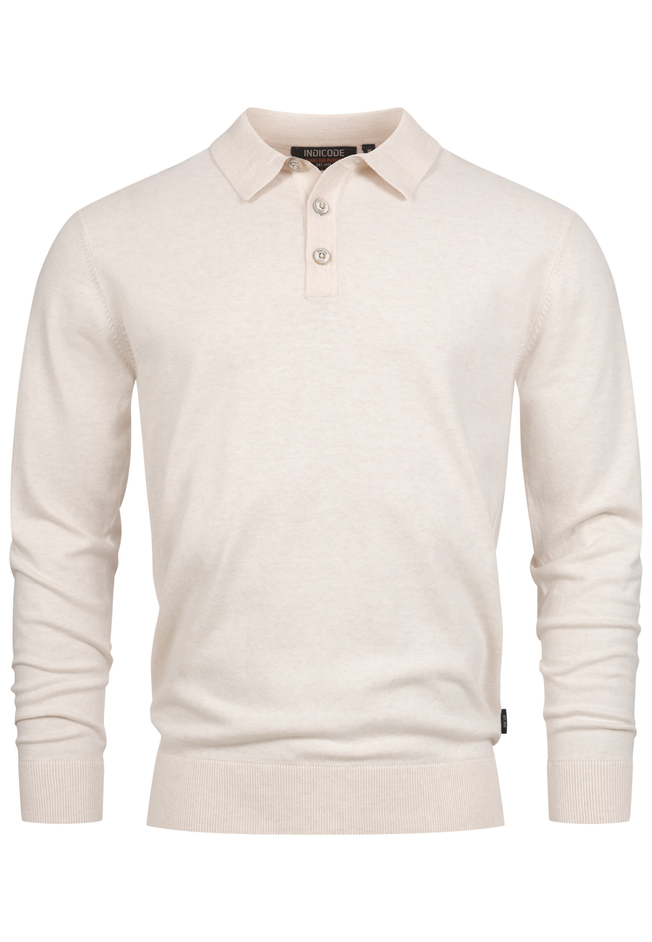 INDICODE JEANS Pullover 'Chips' in Weiß: Vorderseite