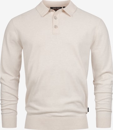 INDICODE JEANS Trui 'Chips' in Wit: voorkant