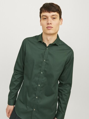 JACK & JONES Slim fit Overhemd in Groen