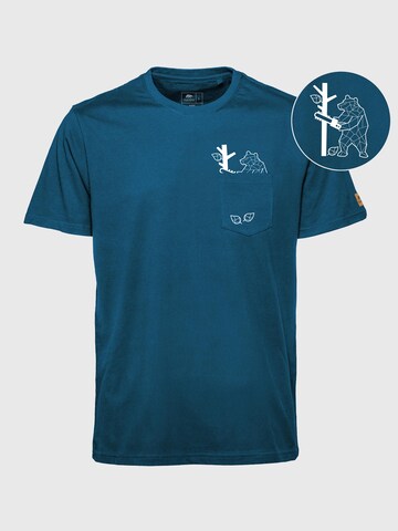 FORSBERG Shirt 'Taschenbär T-Shirt Forestry' in Blau: Vorderseite
