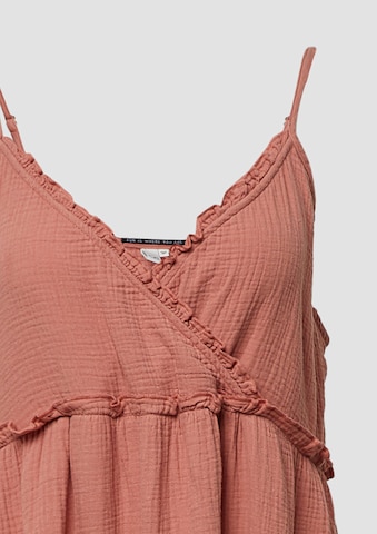 QS Kleid 'QS x Sarah & Tini' in Orange