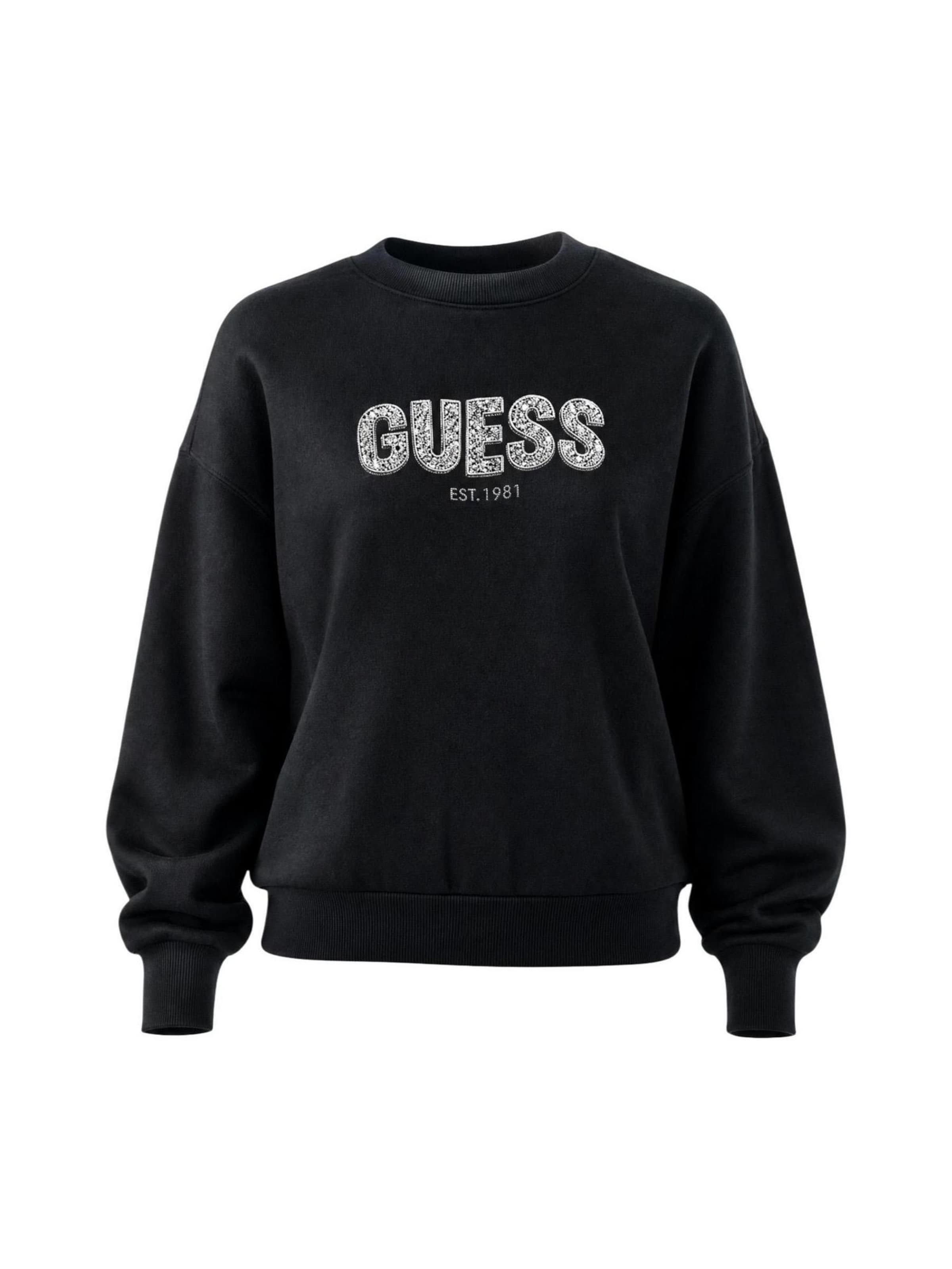 Felpa 'Madeline' di GUESS in nero: frontale