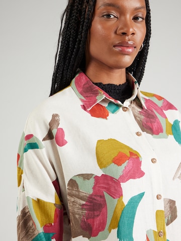 Bianco Lucci Bluse in Beige