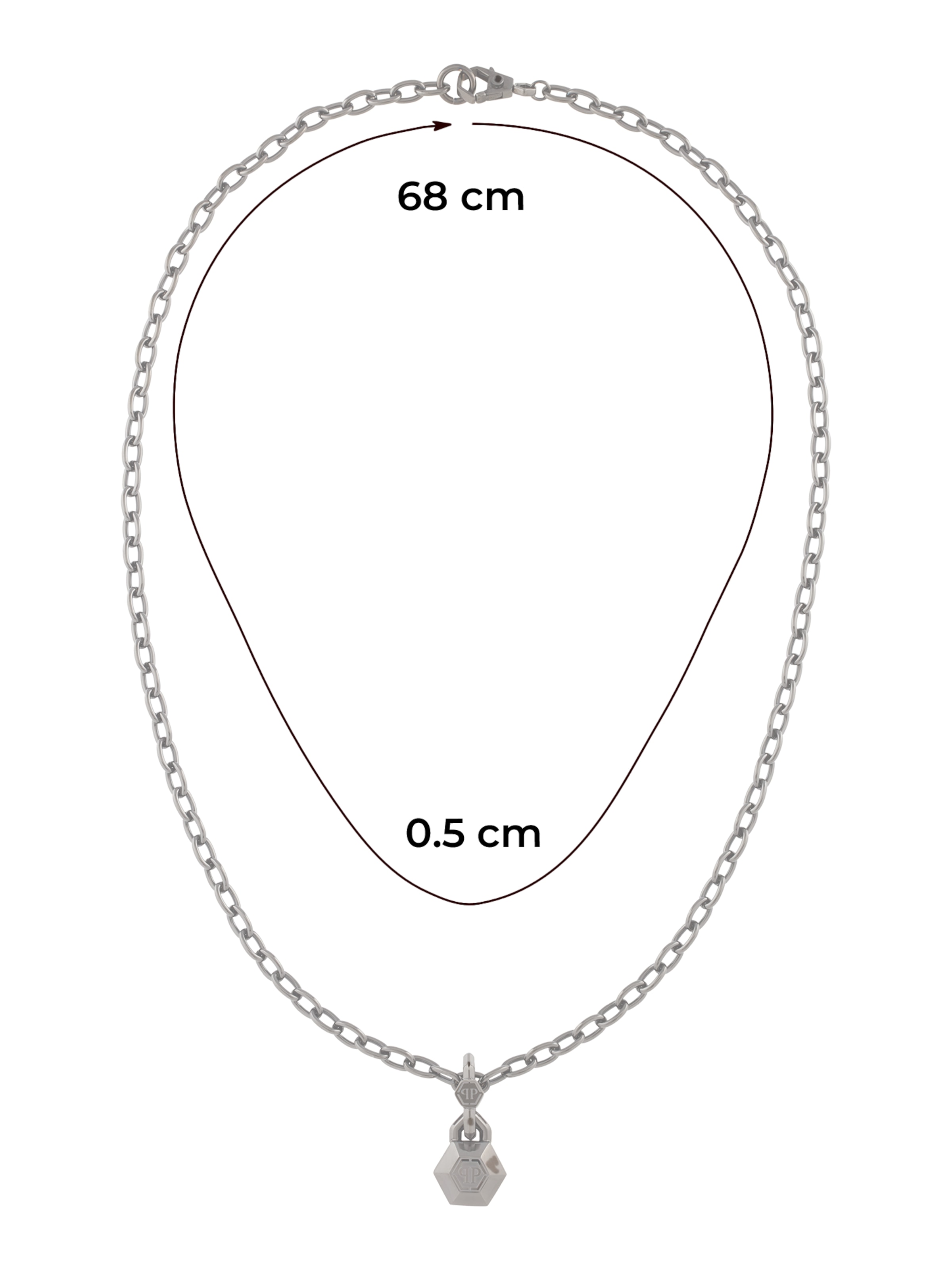 Chaîne Philipp Plein en gris