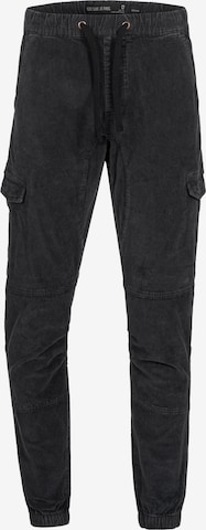INDICODE JEANS Regular Cargo Pants 'Walker' in Black: front