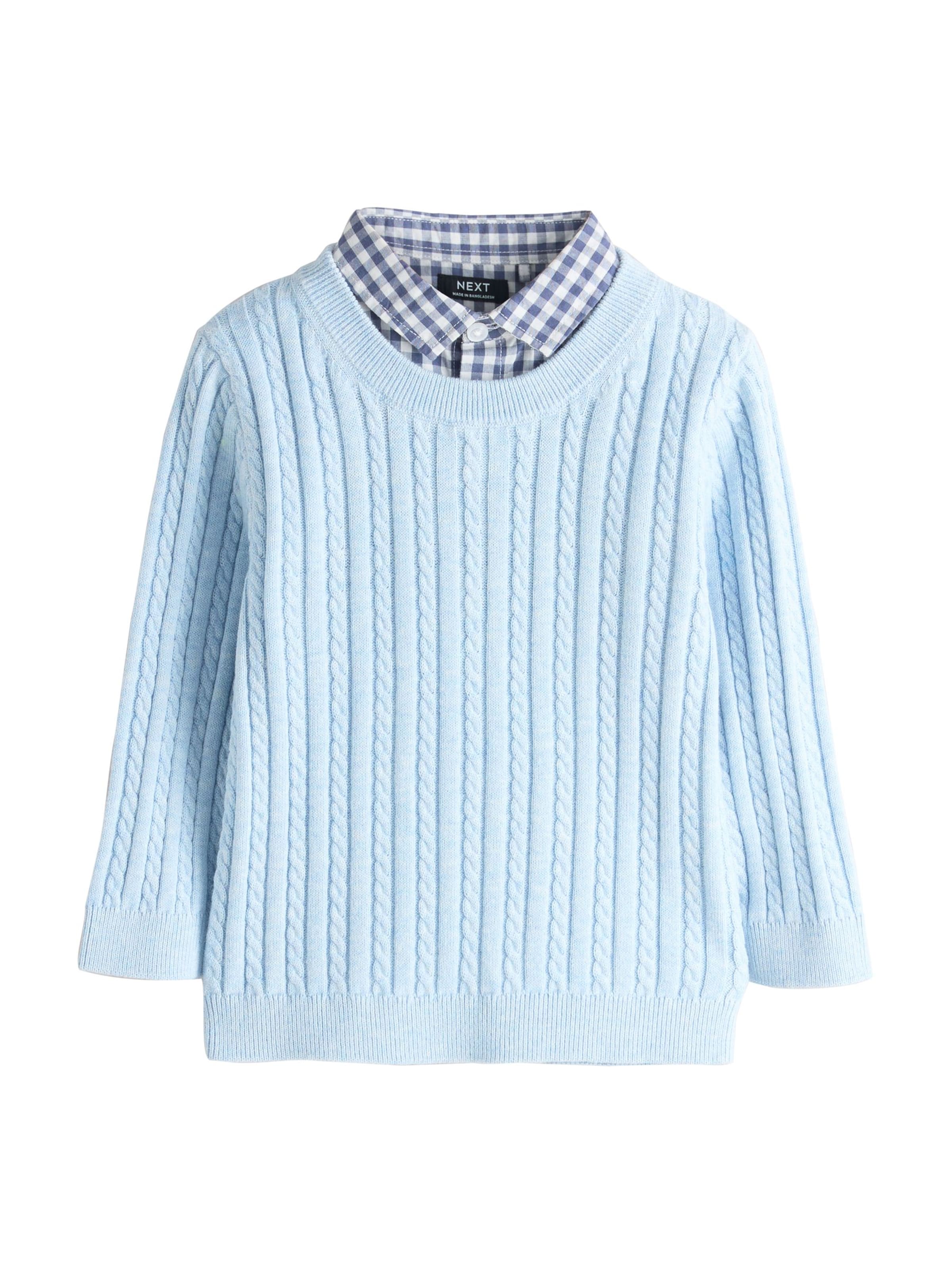 Next Sweater in Blue / Light blue / White, Item view