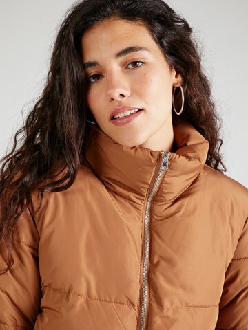 JDY Winter Jacket 'NEW ERICA' in Brown