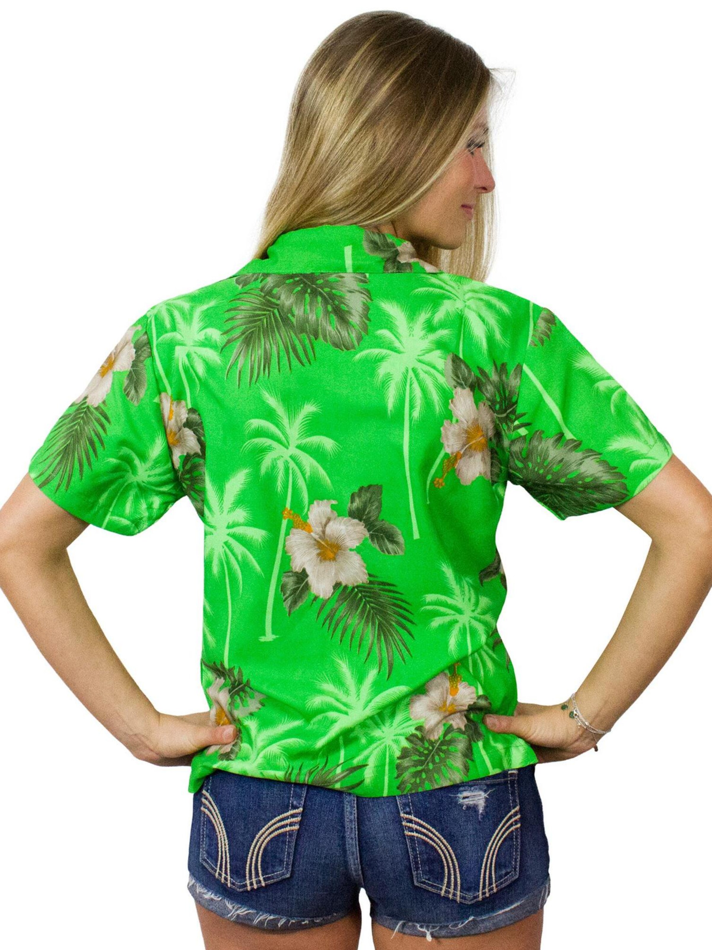 King Kameha Bluse 'Small Flower'‌‌‌‌‌‌‌‌ in Grün