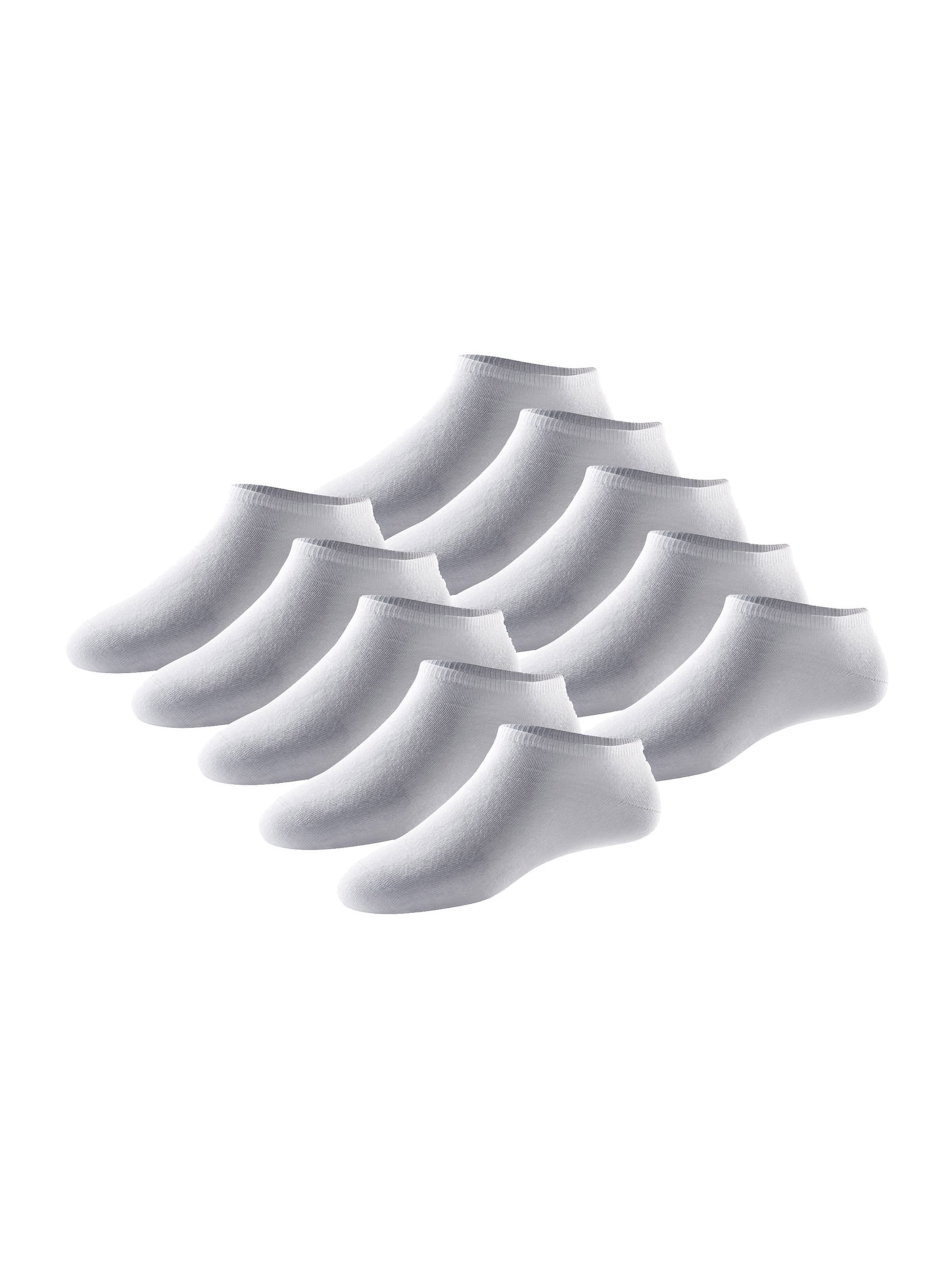 SCHIESSER Füßlinge ' Bluebird ' in Weiß: Vorderseite