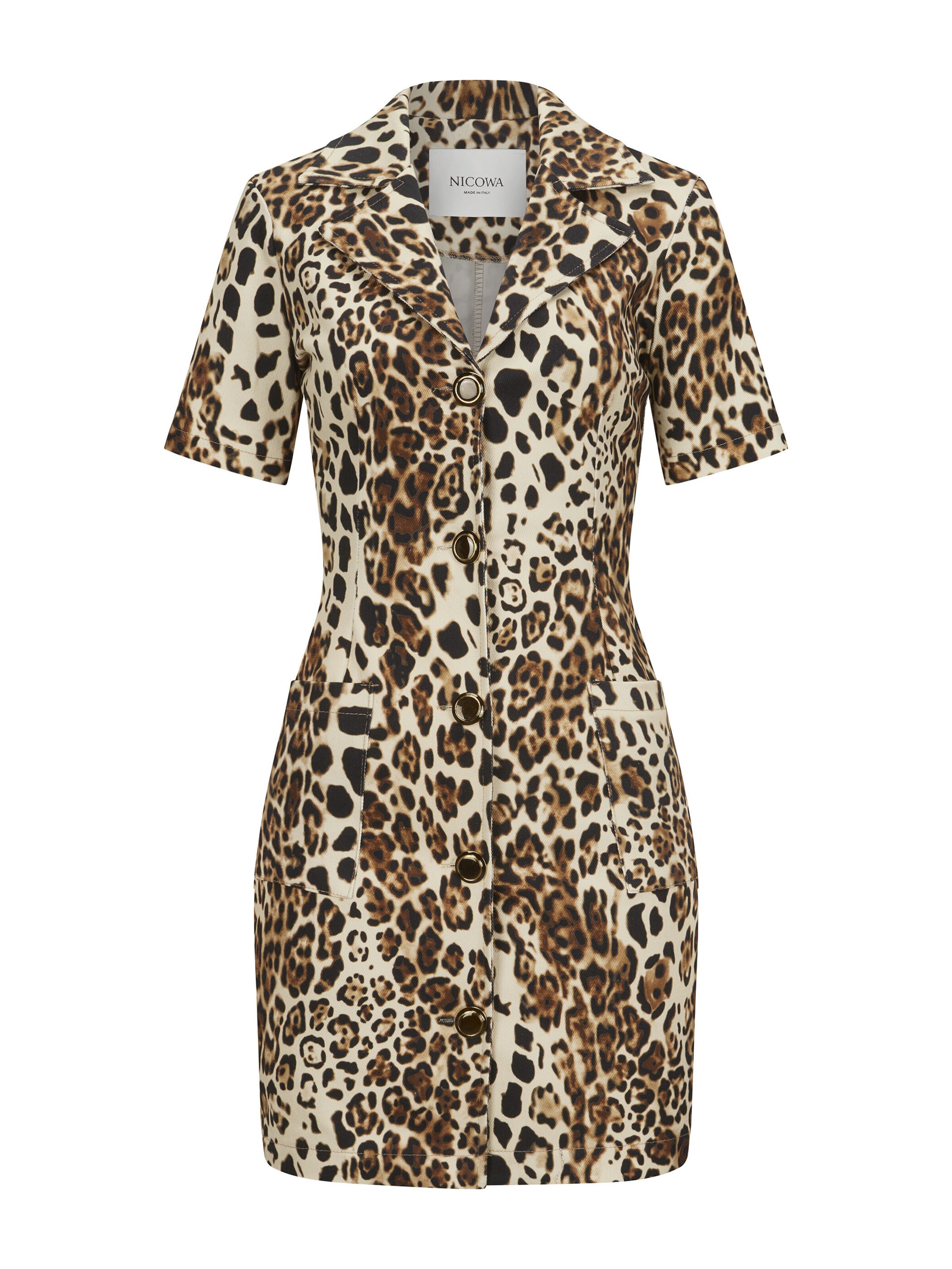 Nicowa Shirt dress 'Rilona' in Brown: front