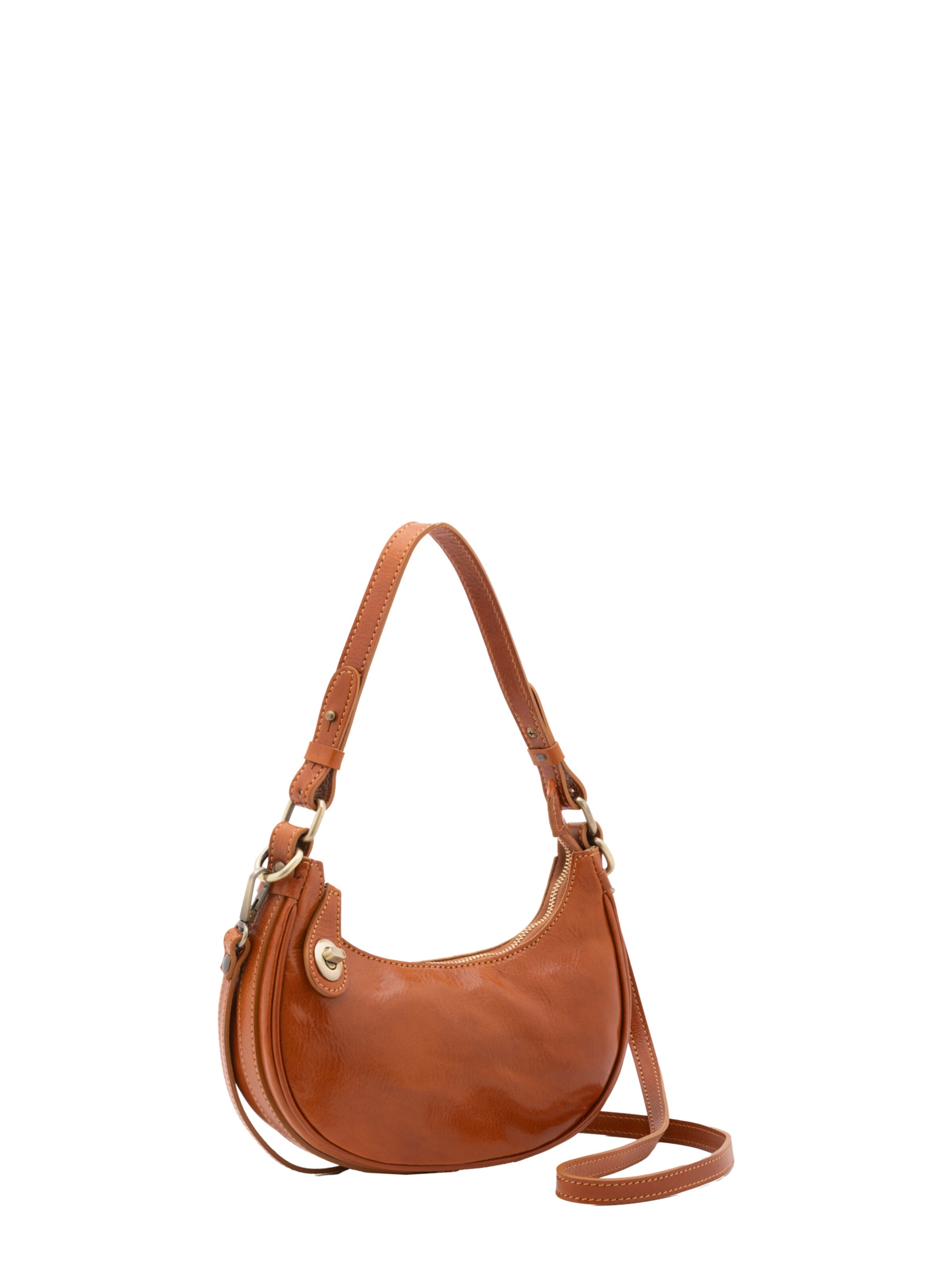 Viola Castellani Shoulder Bag 'False' in Brown: front