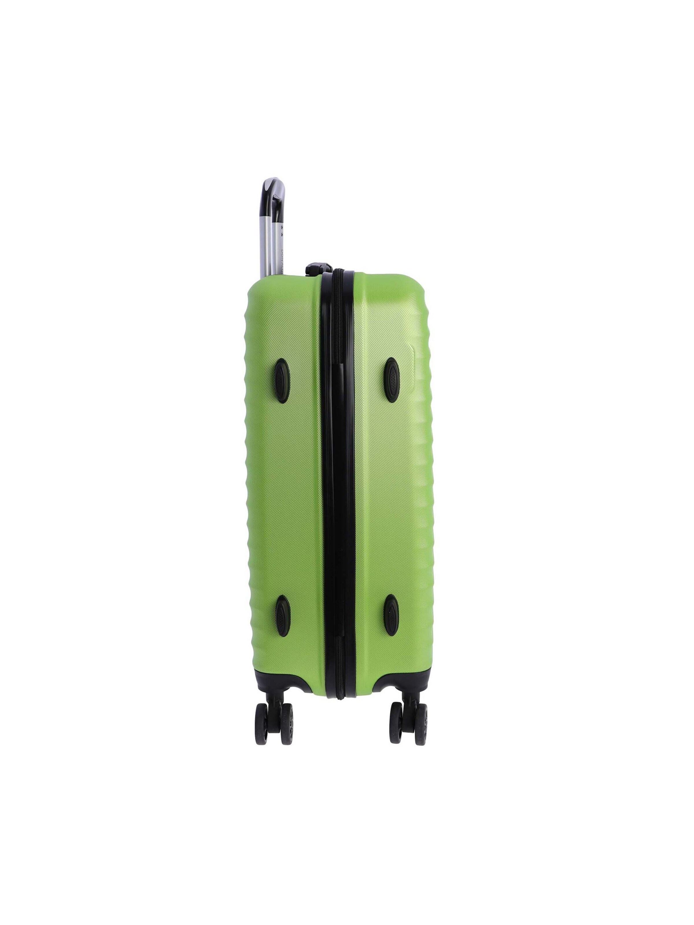 Don Algodon - Carrito 'DON ALGODON Maleta Mediana 23 kg | Maleta de Viaje Rígida con 4 Ruedas Dobles 360º, Candado TSA y Asa Telescópica | Equipaje Resistente al Agua para Viajes en Avión' en verde