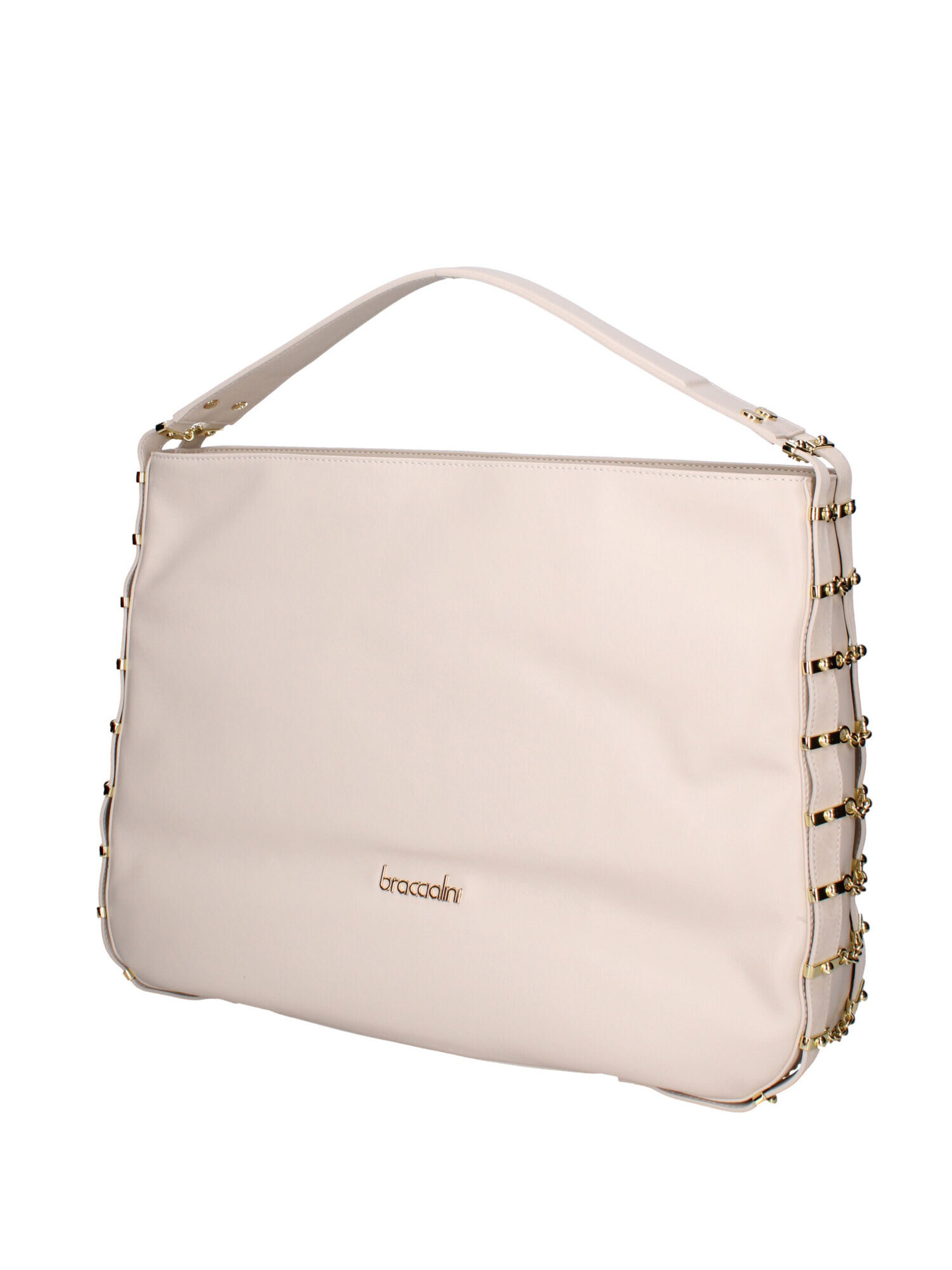Borsa a spalla di Braccialini in beige: frontale