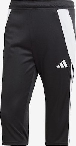 Pantalon de sport 'Tiro 24' ADIDAS PERFORMANCE en noir : devant