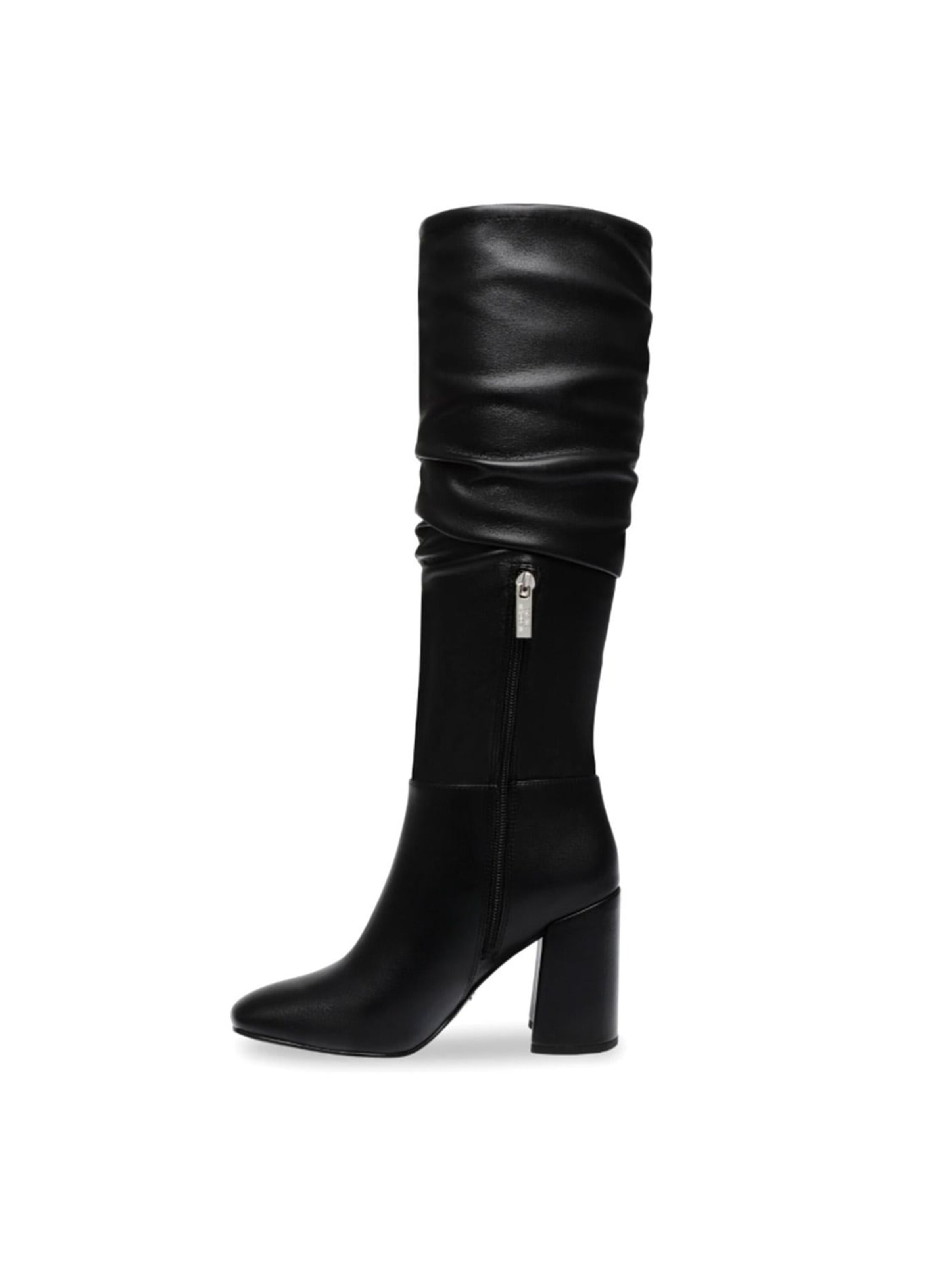 Bottes 'Lasso-R Black Leather' STEVE MADDEN en noir : devant