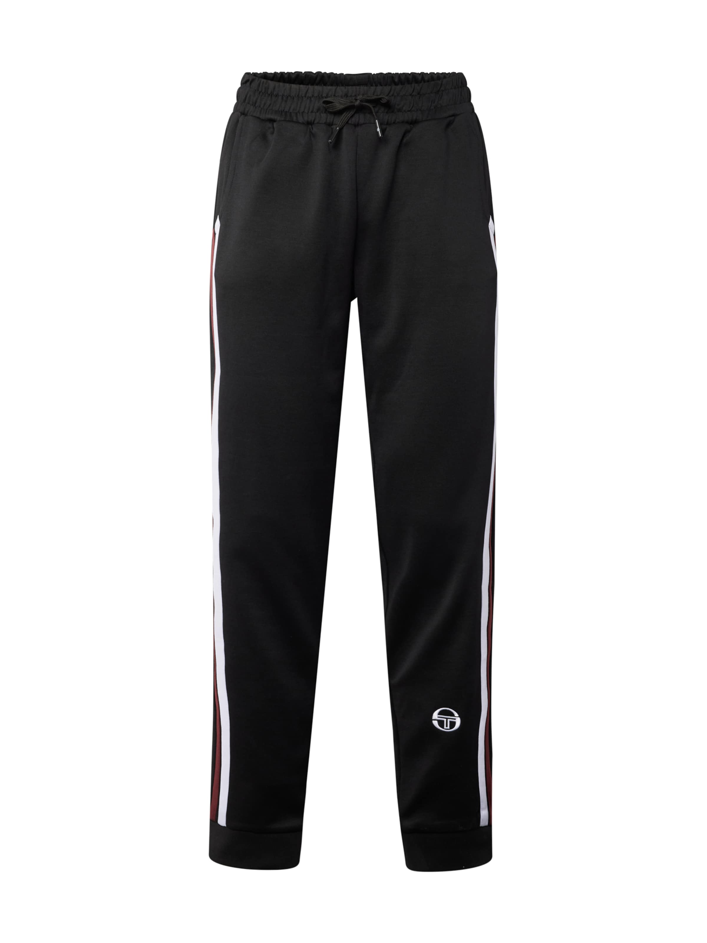 Tapered Pantaloni sportivi 'Grado' di Sergio Tacchini in nero: frontale