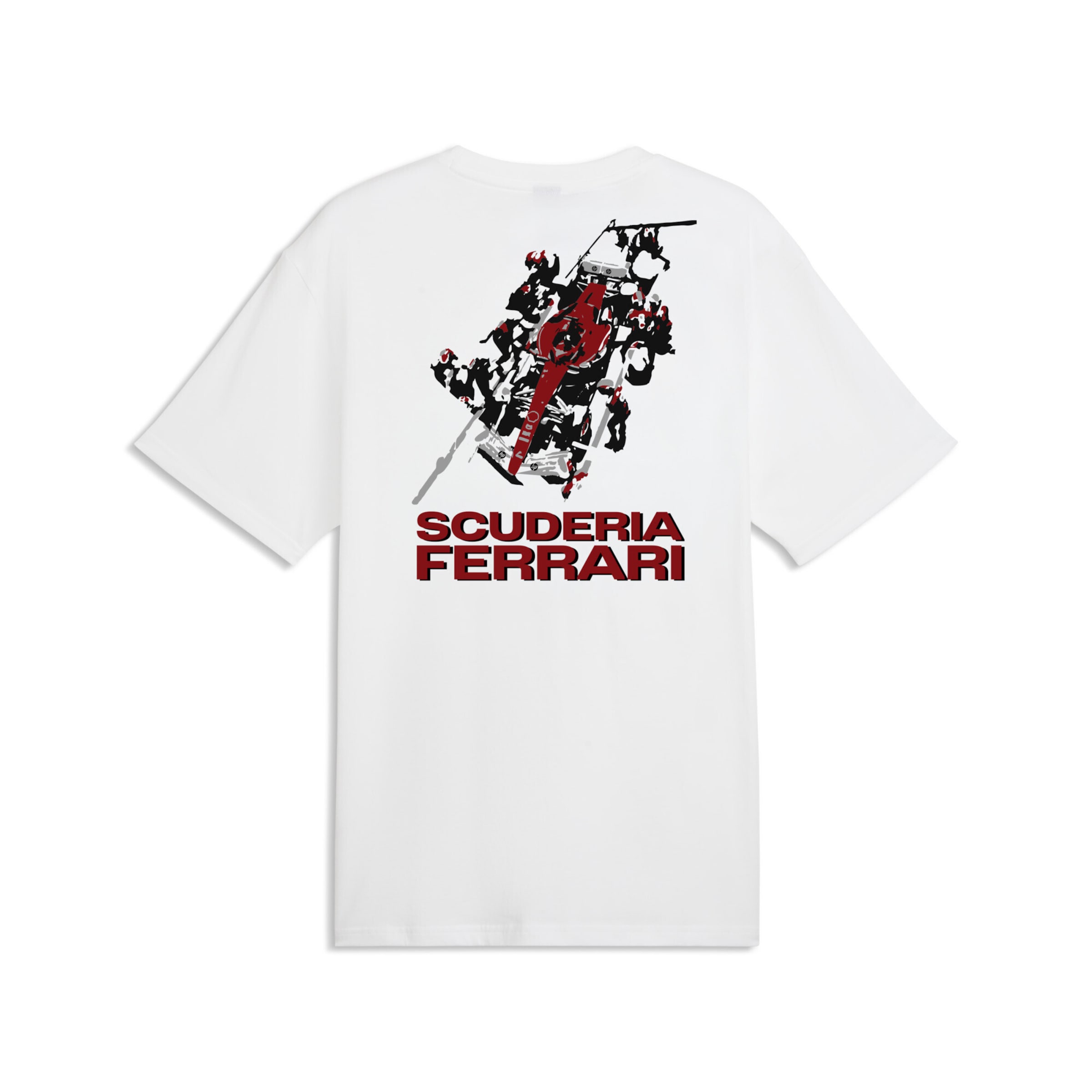T-Shirt fonctionnel 'Ferrari Graphic ' PUMA en blanc