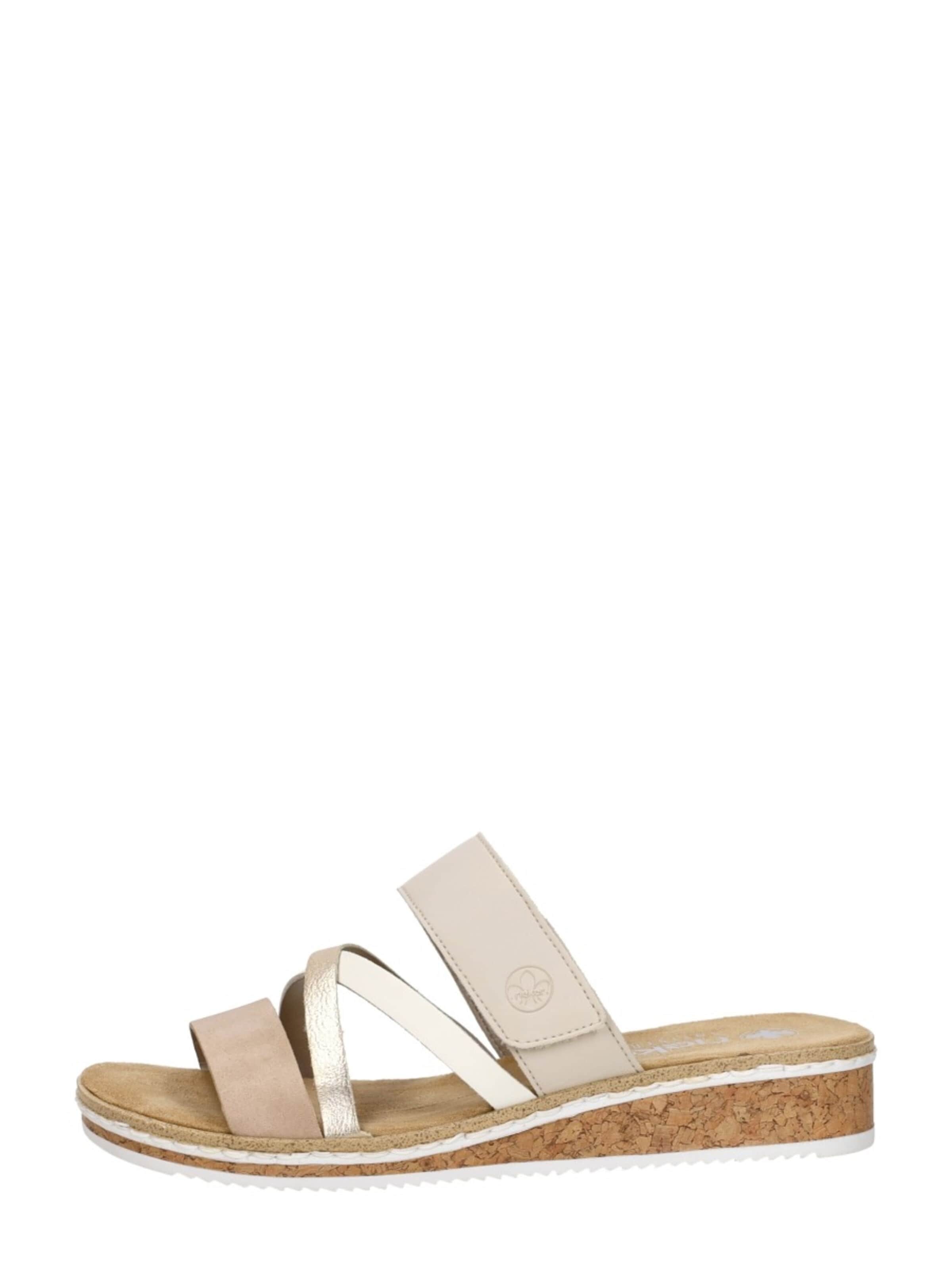 Rieker Huisschoenen 'Open Teen' in Beige